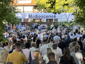 Mediescenen i Almedalen 2024