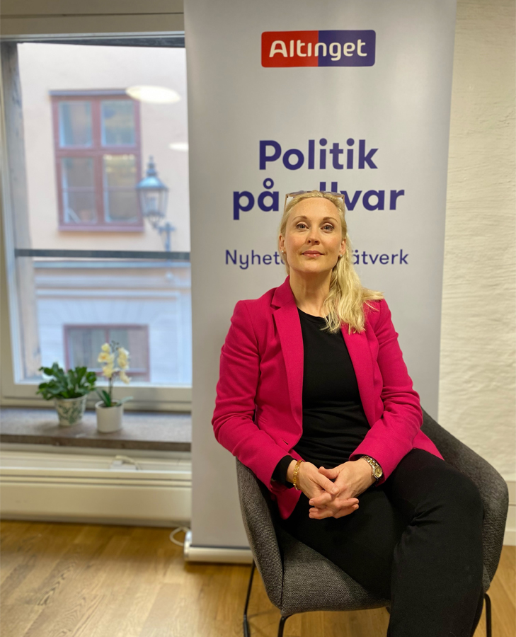 Lisa Bjurwald, ny chefredaktör på Altinget. Foto: Altinget