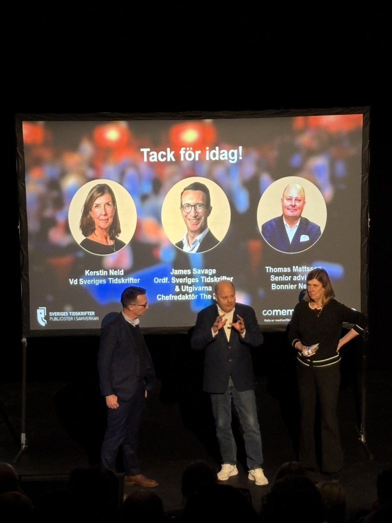 James Savage, Thomas Mattsson och Kerstin Neld. Foto: Fredrik Wass