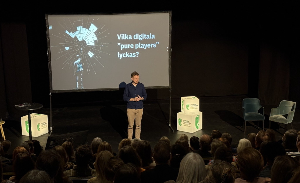Emanuel Karlsten har tillsammans med Olle Lidbom kartlagt svenska digitala "pure players" i medielandskapet.