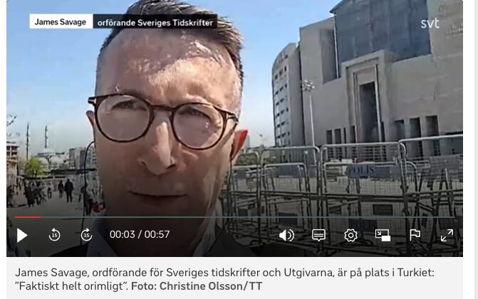 James Savage medverkar i SVT från Istanbul, Turkiet